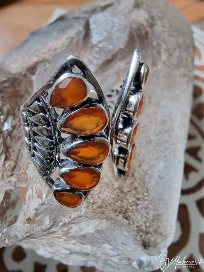 Carnelian Ring Sterling Silver