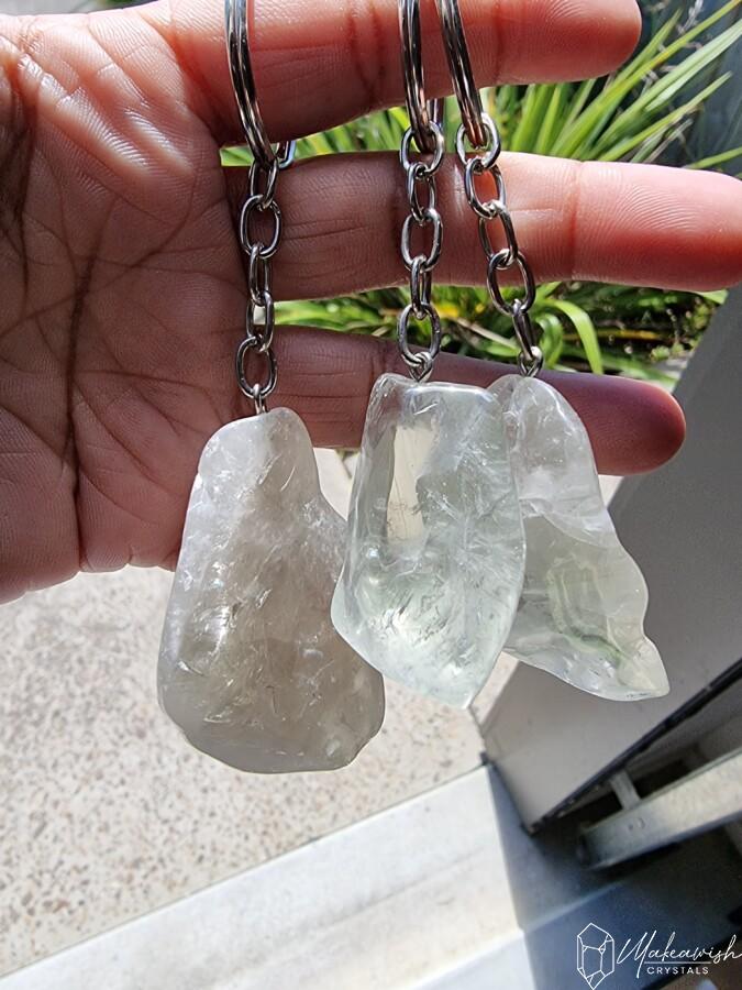 Prasiolite (Green Amethyst) Keychain