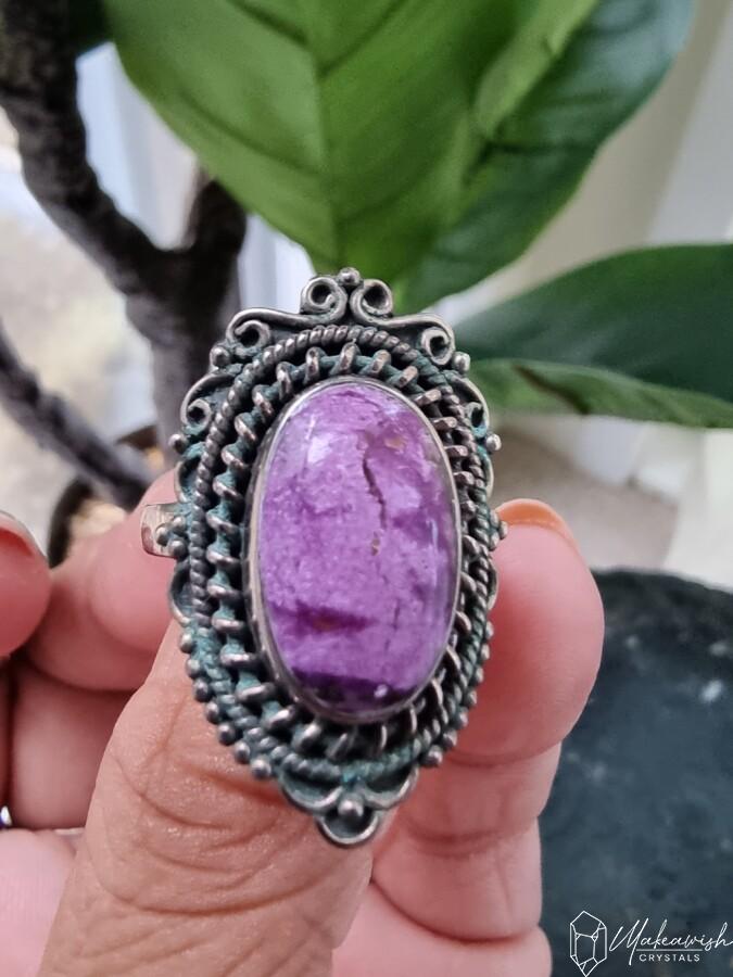 Purpurite in Sterling Silver