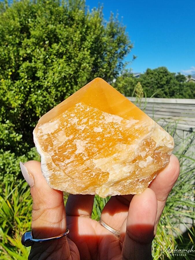 Orange Calcite Point