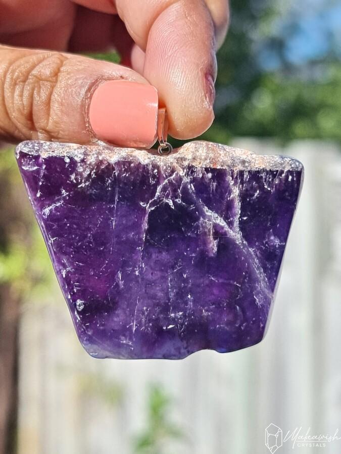 Amethyst Slab Pendant