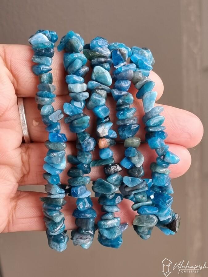 Blue Apatite Chip Bracelet