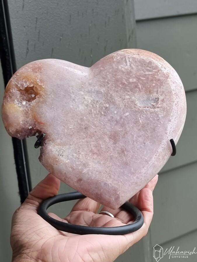 Pink Amethyst Heart