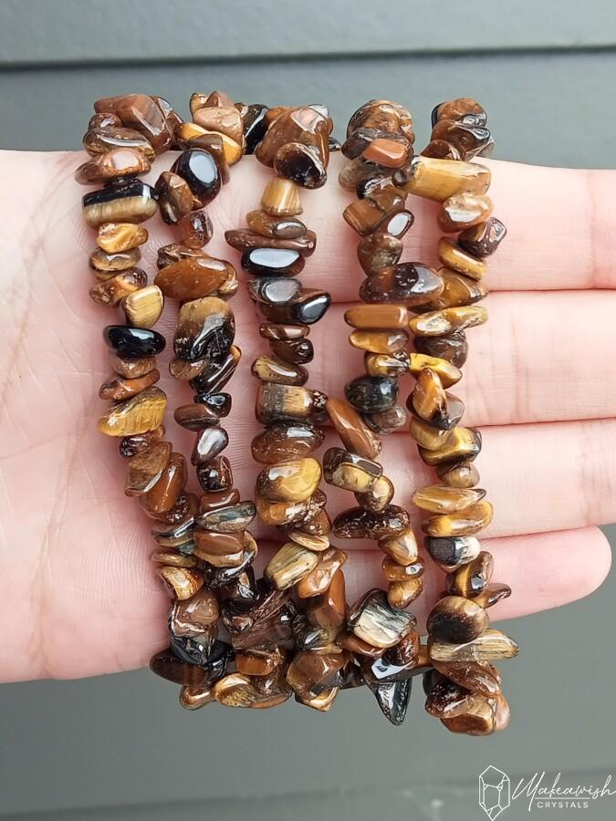 Tigers Eye Chip Bracelet