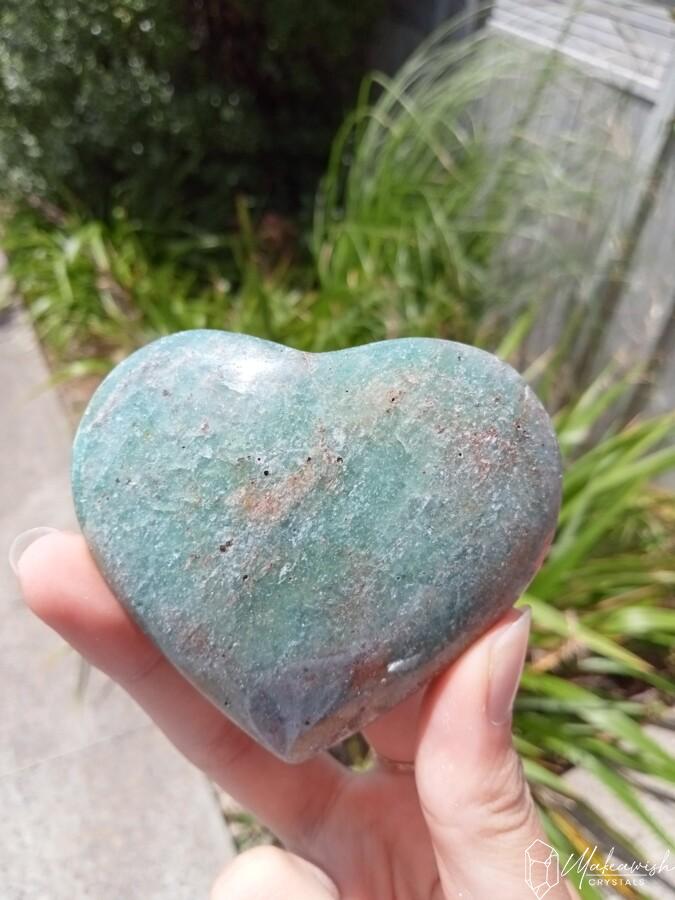 Fuchsite Heart