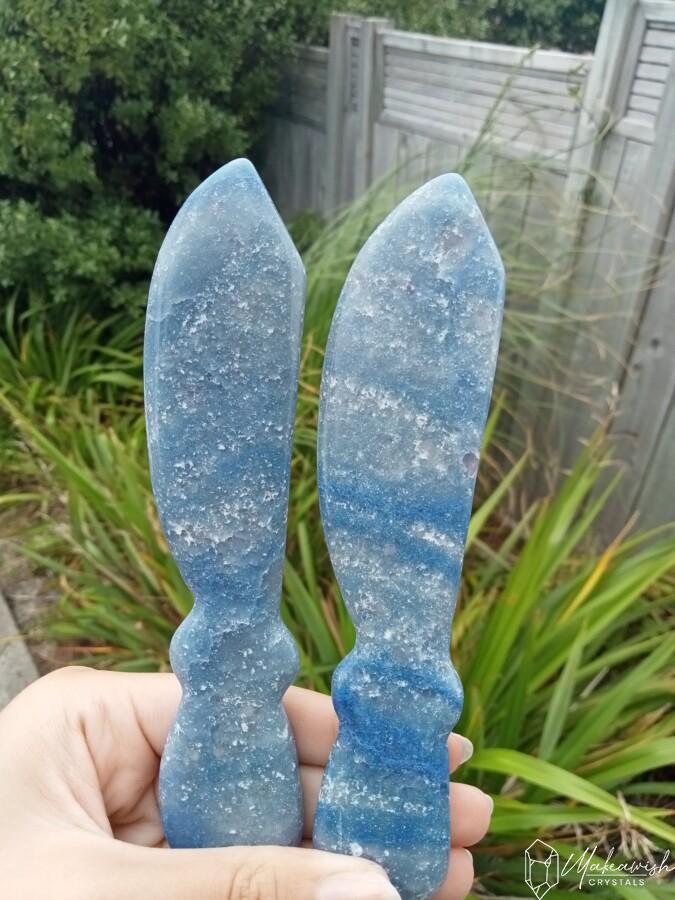Beautiful Blue Quartz Dagger